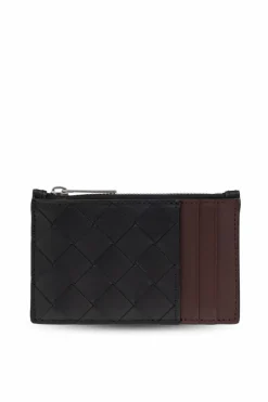 Bottega Veneta CZARNY Skórzane etui na karty