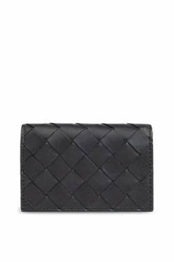 Bottega Veneta CZARNY Skórzane etui na karty.