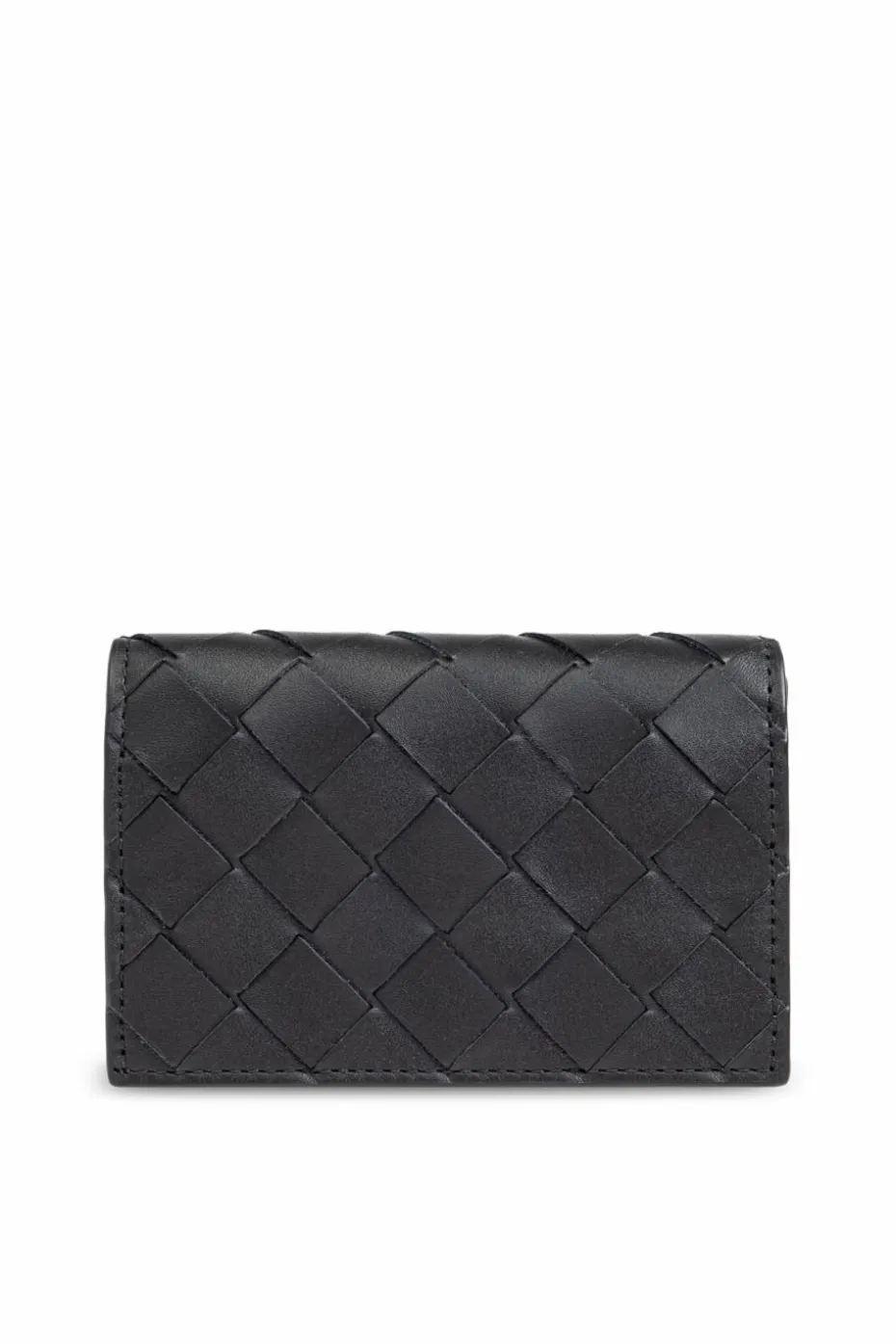 Bottega Veneta CZARNY Skórzane etui na karty.