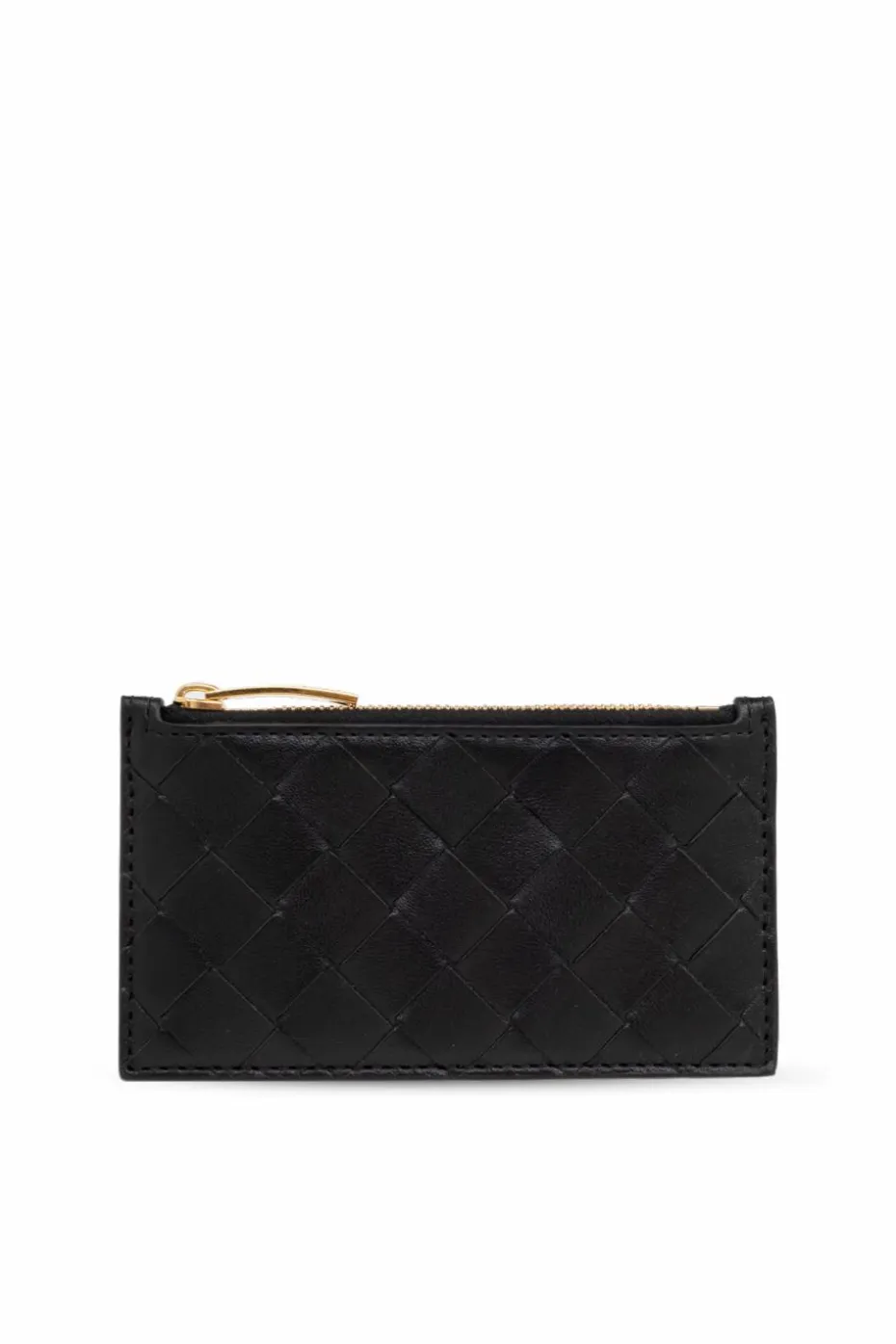 Bottega Veneta CZARNY Skórzane etui na karty
