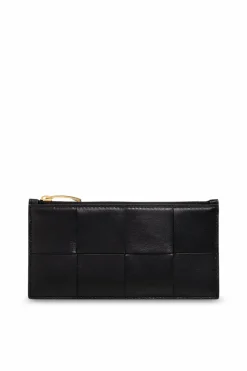 Bottega Veneta CZARNY Skórzane etui na karty