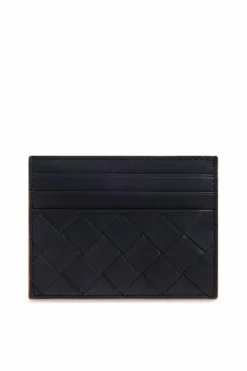 Bottega Veneta CZARNY Skórzane etui na karty