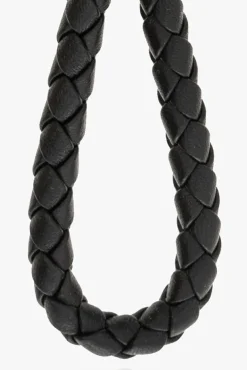Bottega Veneta CZARNY Skórzany brelok