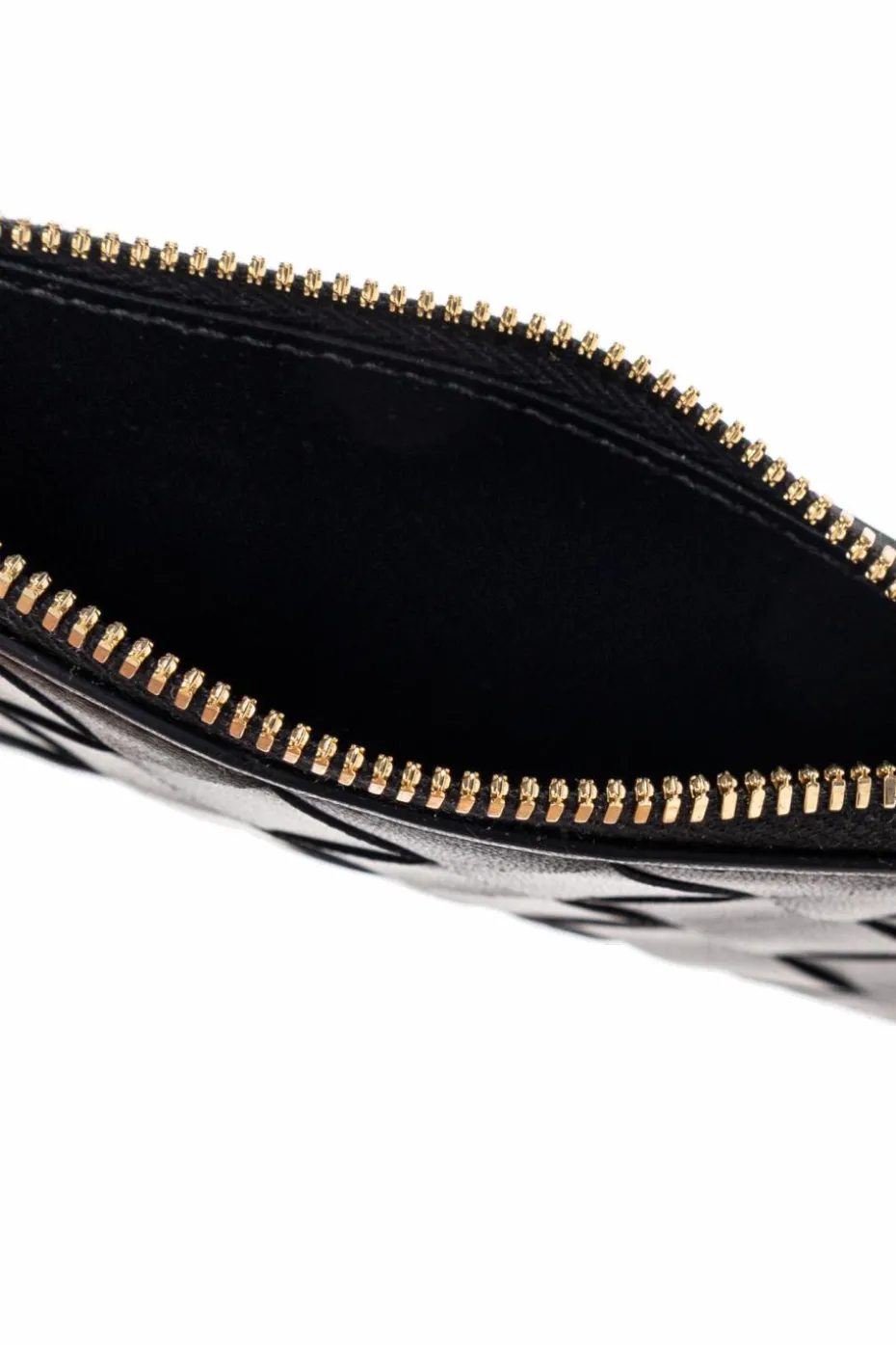 Bottega Veneta CZARNY Skórzane etui na karty
