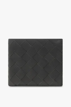 Bottega Veneta CZARNY Skórzany portfel