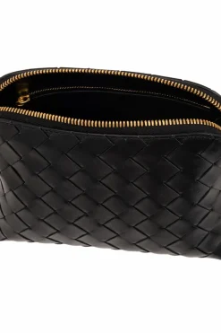 Bottega Veneta CZARNY Skórzana kosmetyczka