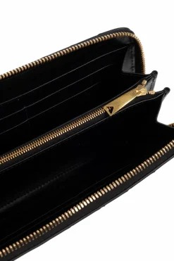 Bottega Veneta CZARNY Skórzany portfel