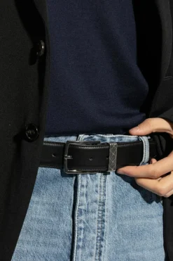 Bottega Veneta CZARNY Skórzany pasek