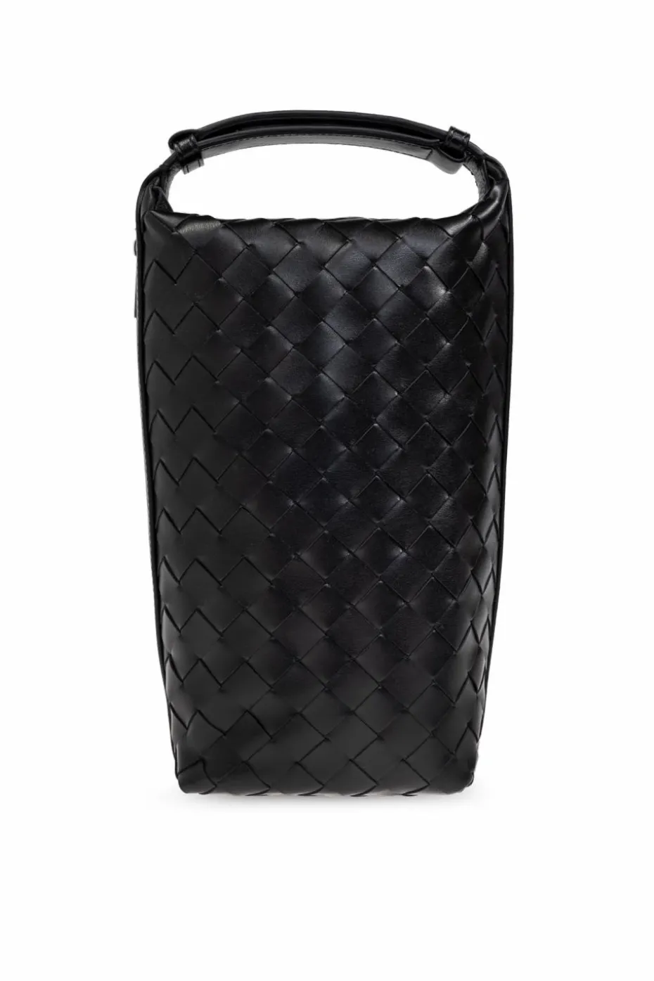 Bottega Veneta CZARNY Skórzana torba do ręki `Wallace`