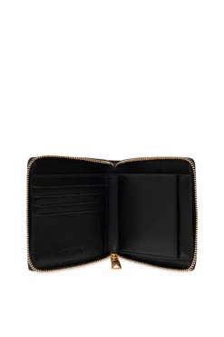Bottega Veneta CZARNY Skórzany portfel