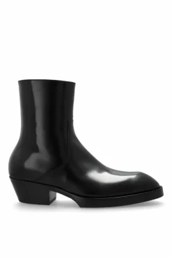 Bottega Veneta CZARNY Skórzane buty na obcasie `Dalton`