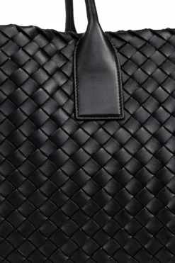 Bottega Veneta CZARNY Skórzana torba `Maxi Cabat`