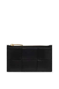 Bottega Veneta CZARNY Skórzane etui na karty