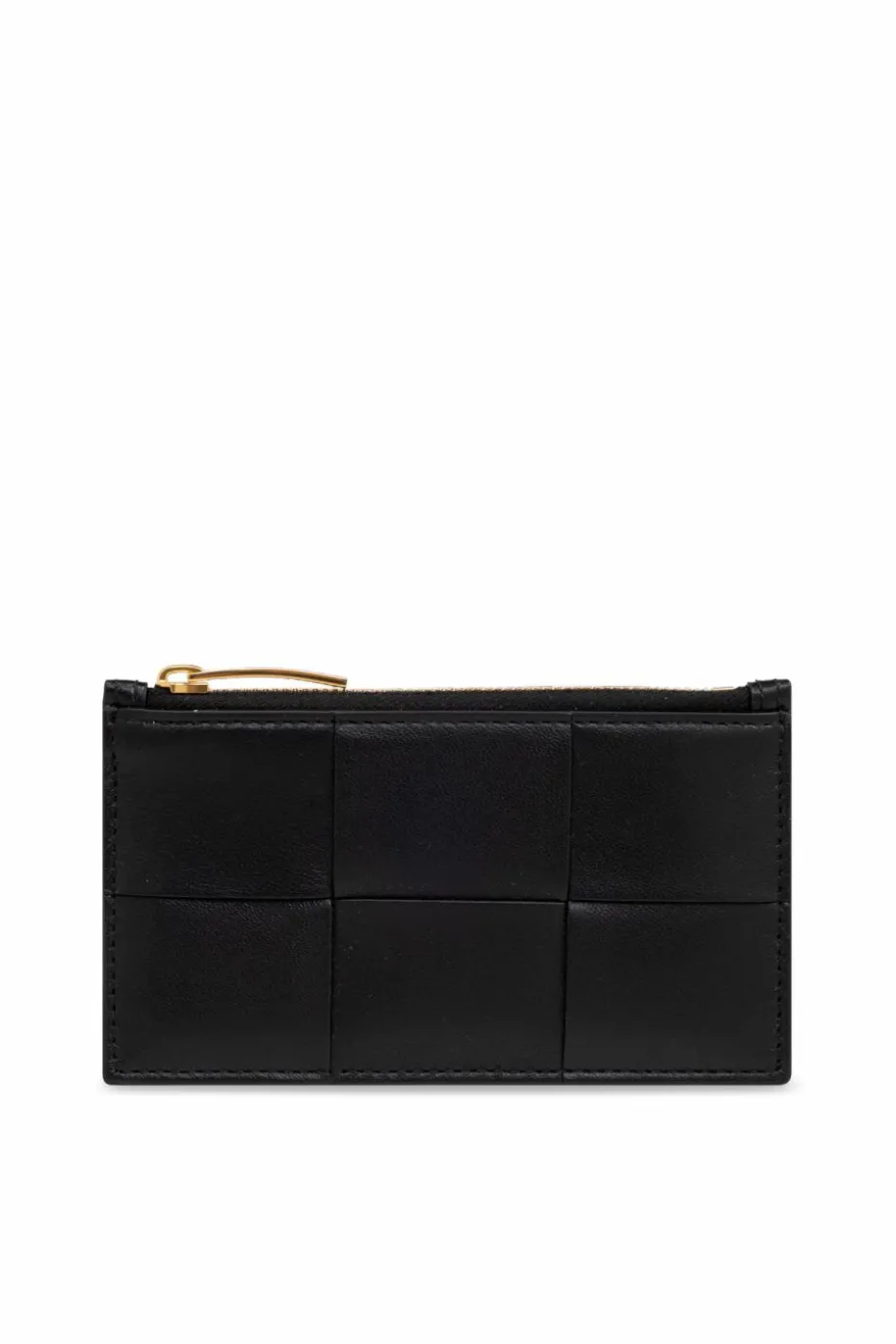 Bottega Veneta CZARNY Skórzane etui na karty