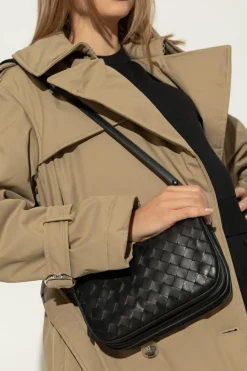 Bottega Veneta CZARNY Skórzana torba na ramię