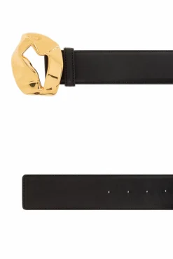 Bottega Veneta CZARNY Skórzany pasek