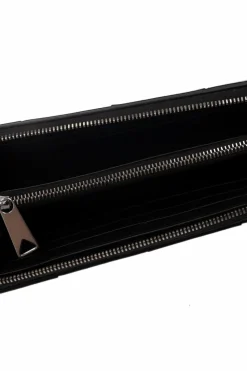 Bottega Veneta CZARNY Skórzany portfel