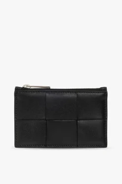 Bottega Veneta CZARNY Skórzane etui na karty