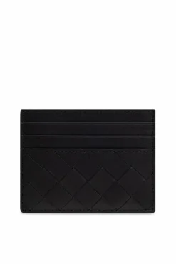 Bottega Veneta CZARNY Skórzane etui na karty