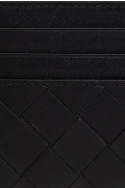Bottega Veneta CZARNY Skórzane etui na karty