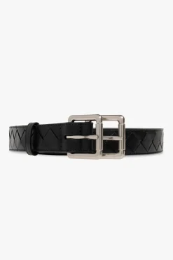 Bottega Veneta CZARNY Skórzany pasek
