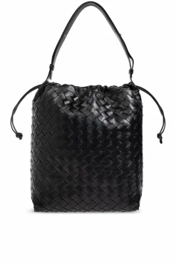Bottega Veneta CZARNY Skórzana torba na ramię