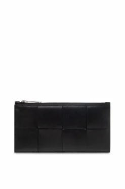 Bottega Veneta CZARNY Skórzane etui na karty