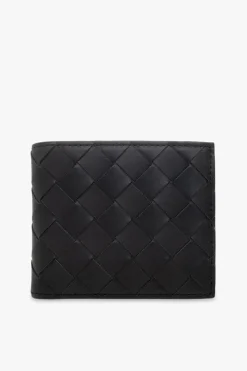 Bottega Veneta CZARNY Skórzany portfel