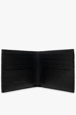 Bottega Veneta CZARNY Skórzany portfel