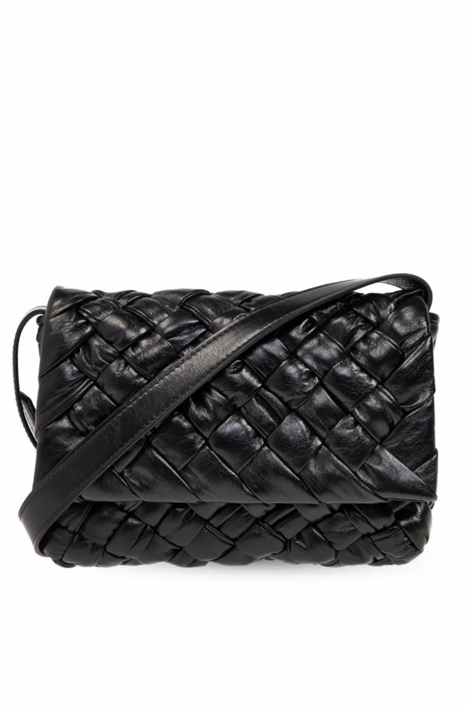 Bottega Veneta CZARNY Skórzana torba na ramię