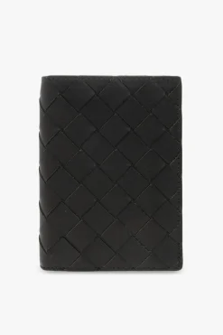 Bottega Veneta CZARNY Skórzany portfel