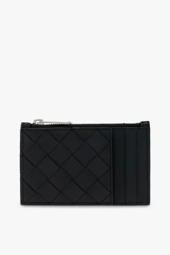 Bottega Veneta CZARNY Skórzane etui na karty