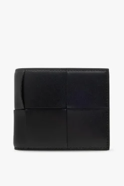 Bottega Veneta CZARNY Skórzany portfel