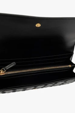 Bottega Veneta CZARNY Skórzany portfel