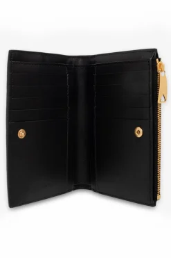 Bottega Veneta CZARNY Skórzany portfel