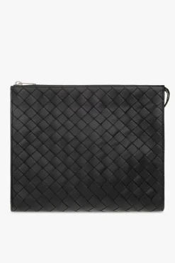 Bottega Veneta CZARNY Skórzana kosmetyczka