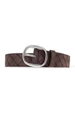 Bottega Veneta CZARNY Skórzany pasek