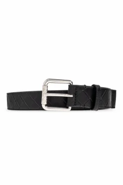 Bottega Veneta CZARNY Skórzany pasek