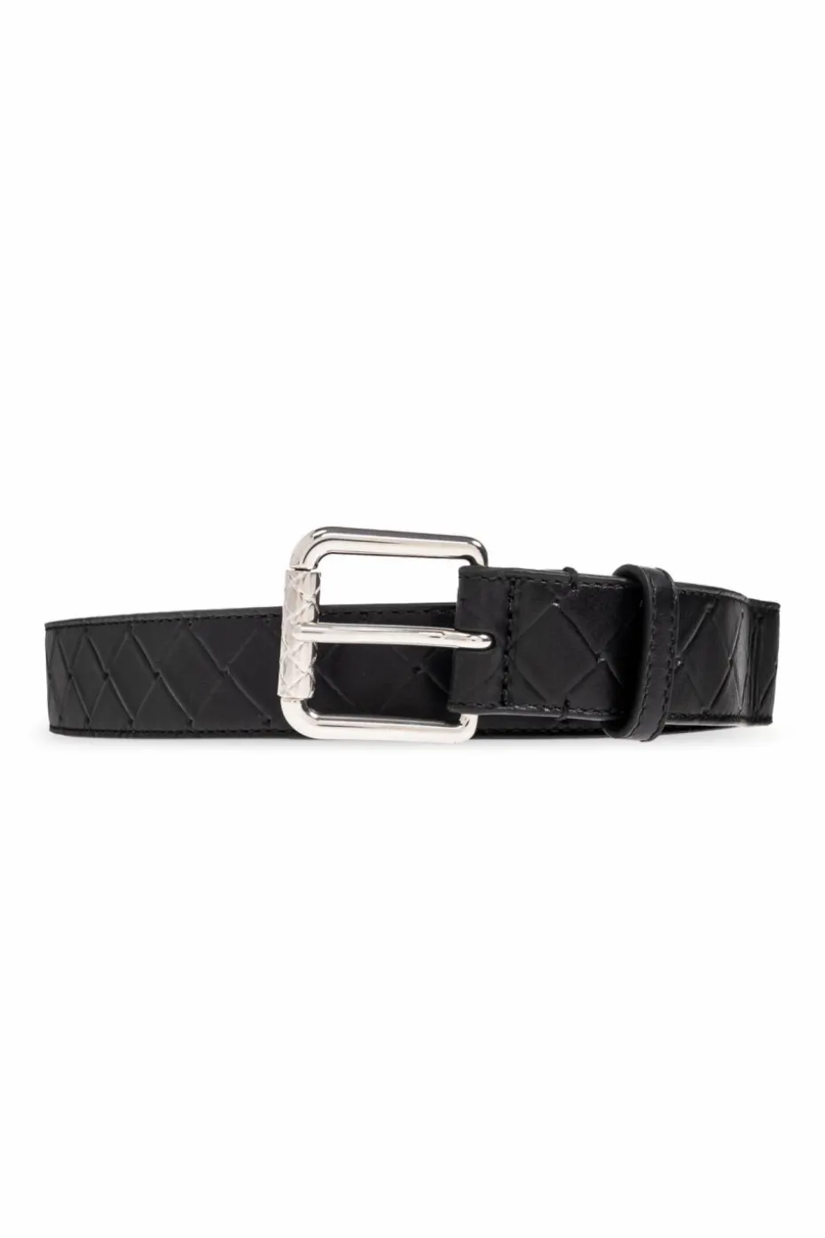 Bottega Veneta CZARNY Skórzany pasek