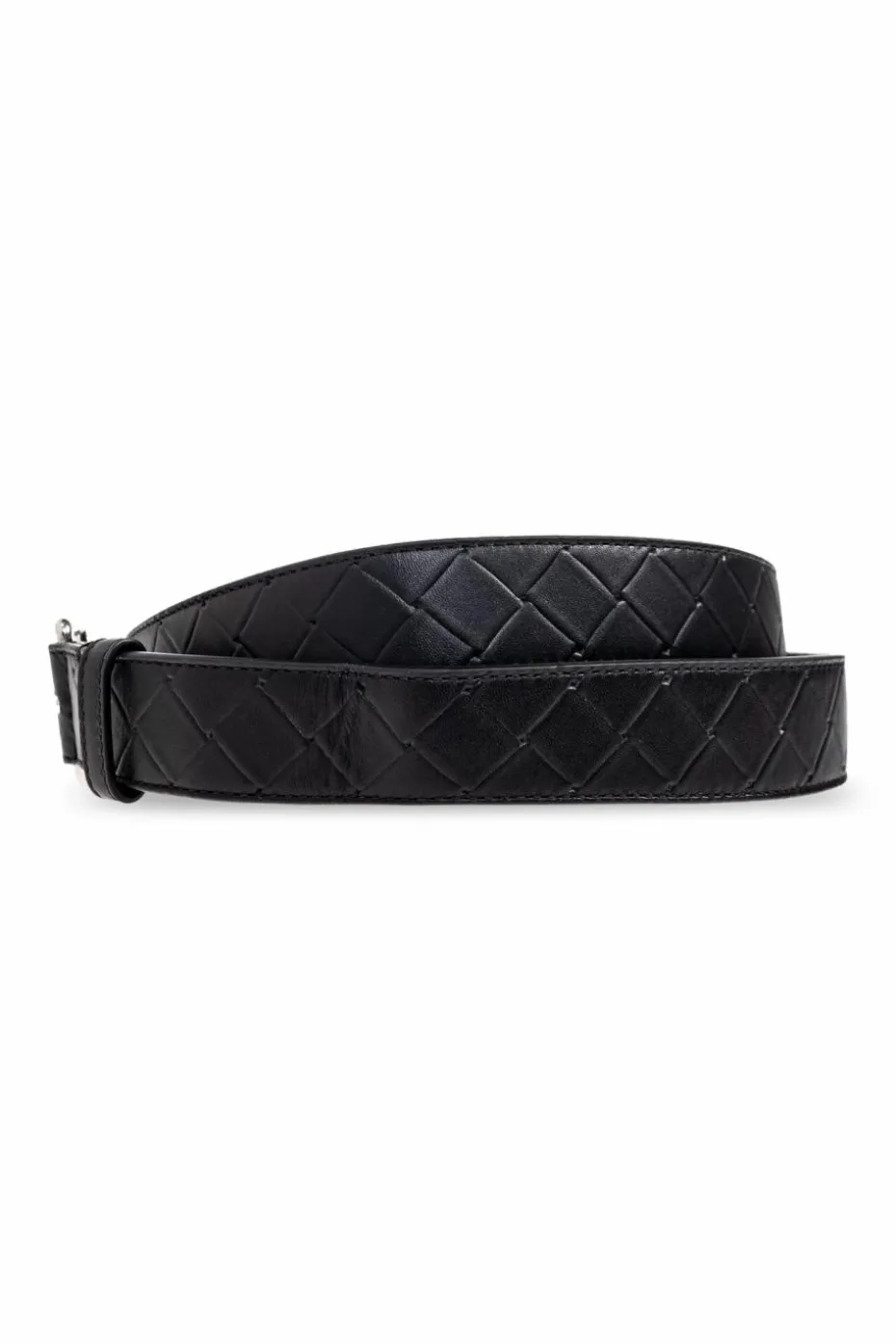 Bottega Veneta CZARNY Skórzany pasek