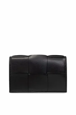 Bottega Veneta CZARNY Skórzane etui na karty