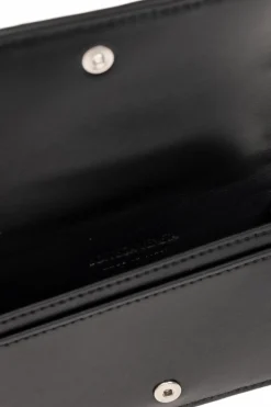 Bottega Veneta CZARNY Skórzane etui na karty