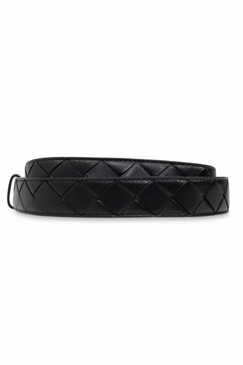 Bottega Veneta CZARNY Skórzany pasek