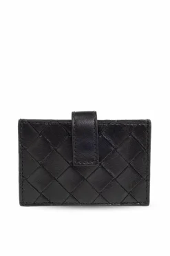 Bottega Veneta CZARNY Skórzane etui na karty