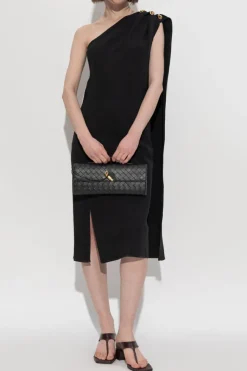 Bottega Veneta CZARNY Sukienka z odkrytym ramieniem