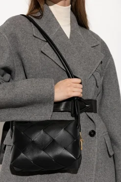 Bottega Veneta CZARNY Torba na ramię ‘Cassette Small’