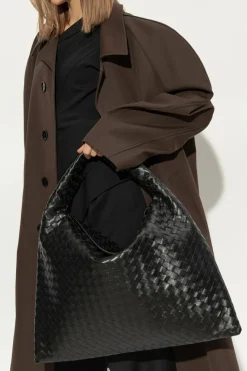 Bottega Veneta CZARNY Torba `Hop Large`