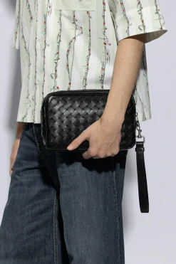 Bottega Veneta CZARNY Torba do ręki z plecionką ‘Intrecciato’