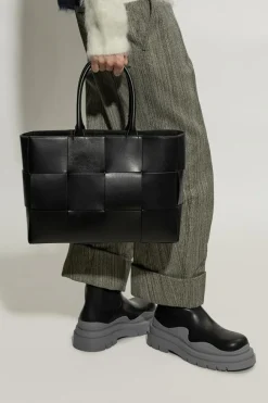 Bottega Veneta CZARNY Torba ‘Arco Medium’ typu ‘shopper’