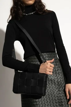 Bottega Veneta CZARNY Torba na ramię ‘Cassette Small’
